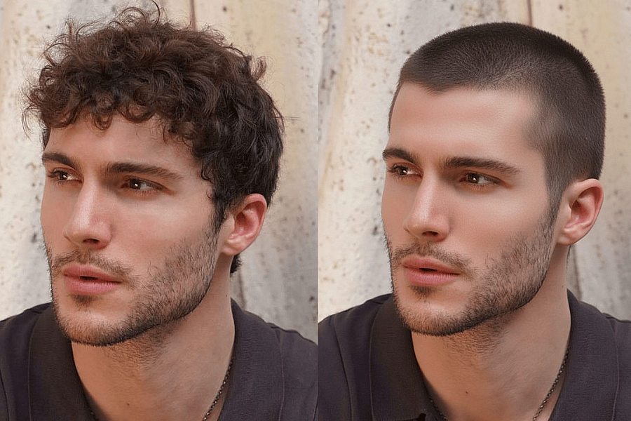 AI hairstyle transformation demo